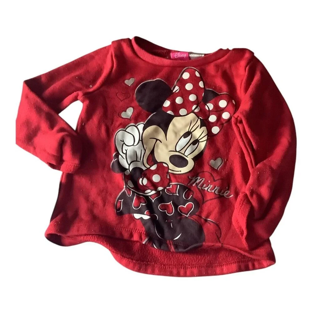 Disney Baby Girls Lot of 4  Shirts & Pants Minnie Mouse Theme 18M-24M Multicolor